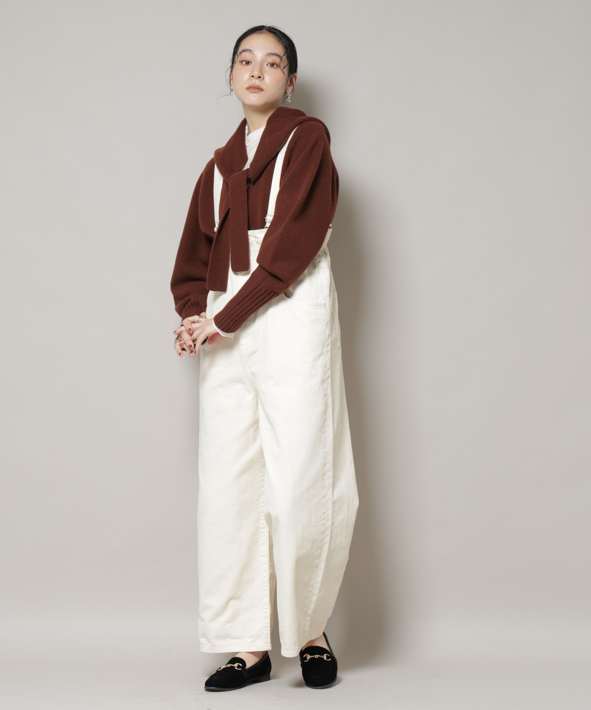 nano･universe「コットンワイドサロペット」|ワンピース|