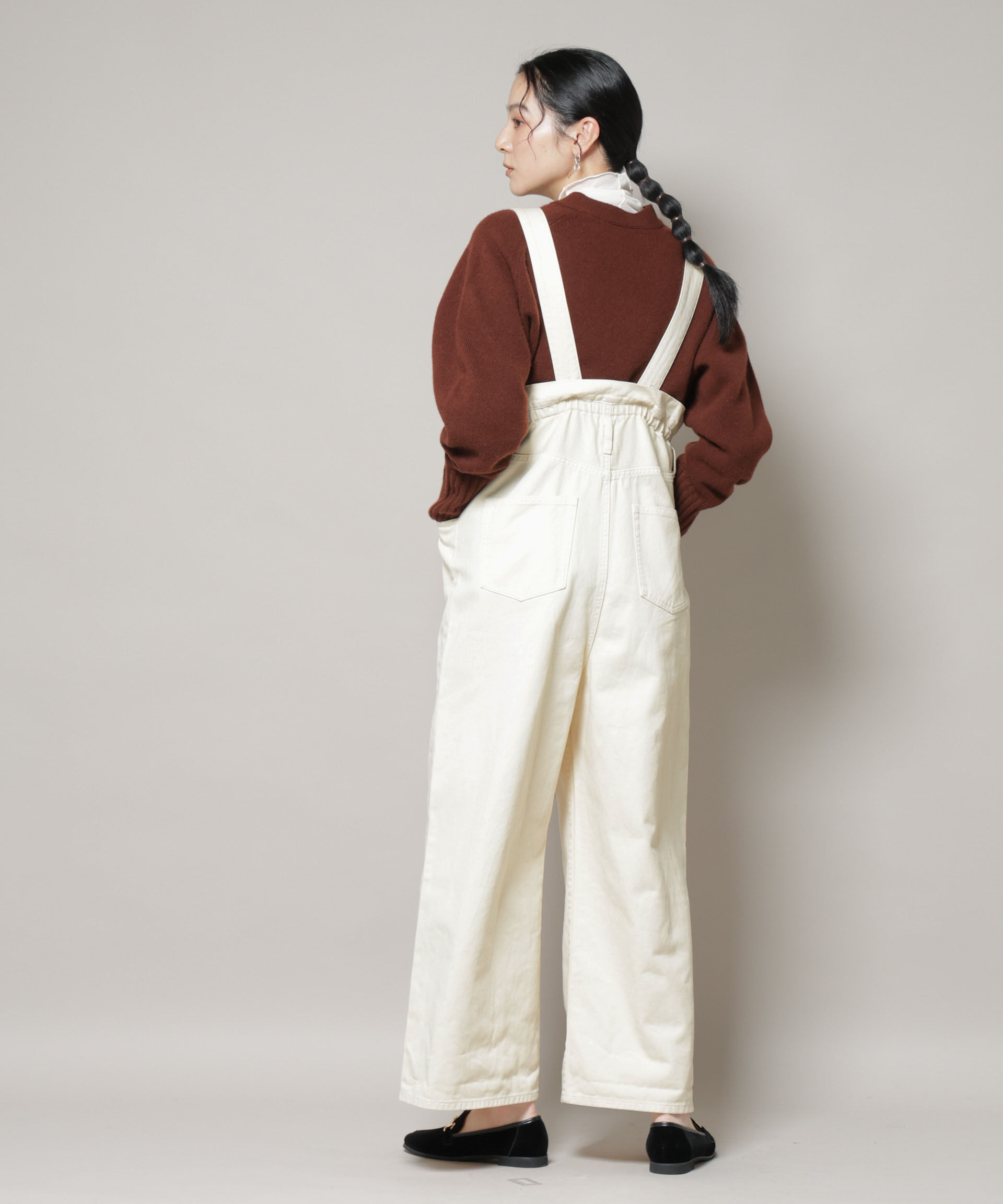 nano･universe「コットンワイドサロペット」|ワンピース|