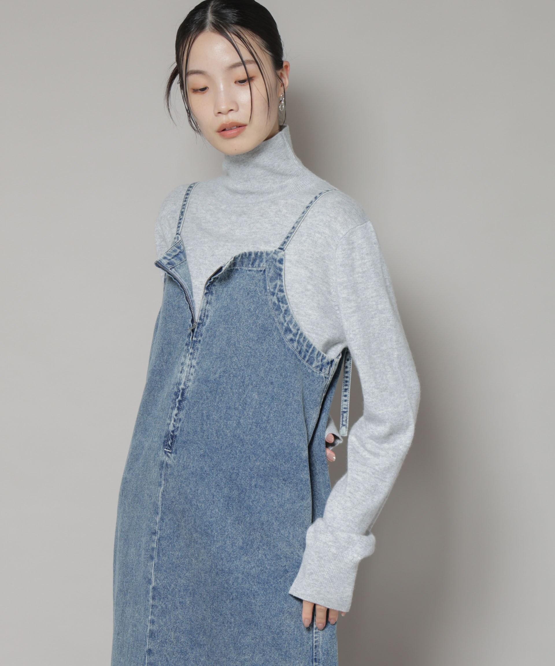 nano･universe「タートルネックカシミヤ混ニットプルオーバー」|ニット・セーター|