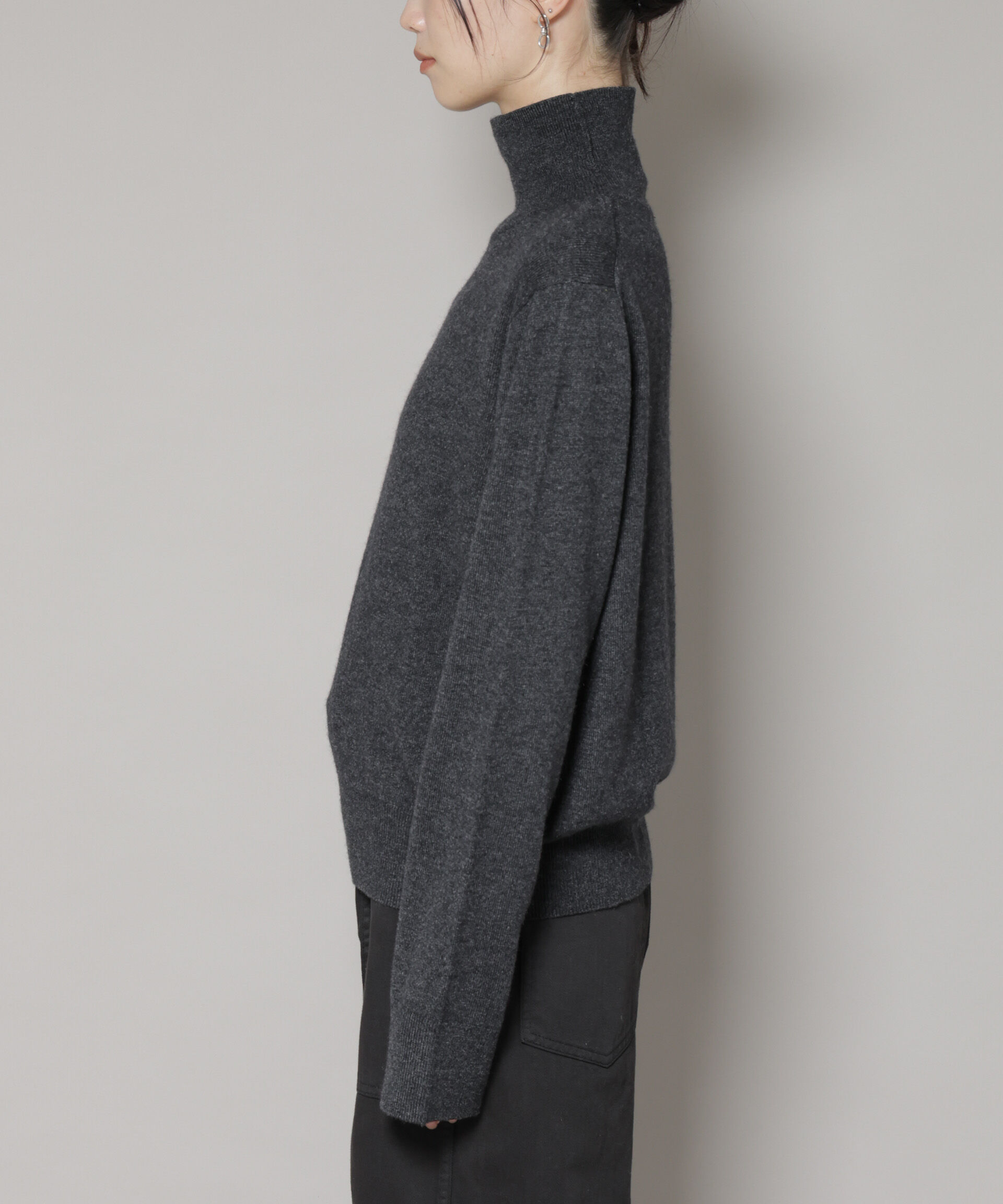 nano･universe「タートルネックカシミヤ混ニットプルオーバー」|ニット・セーター|