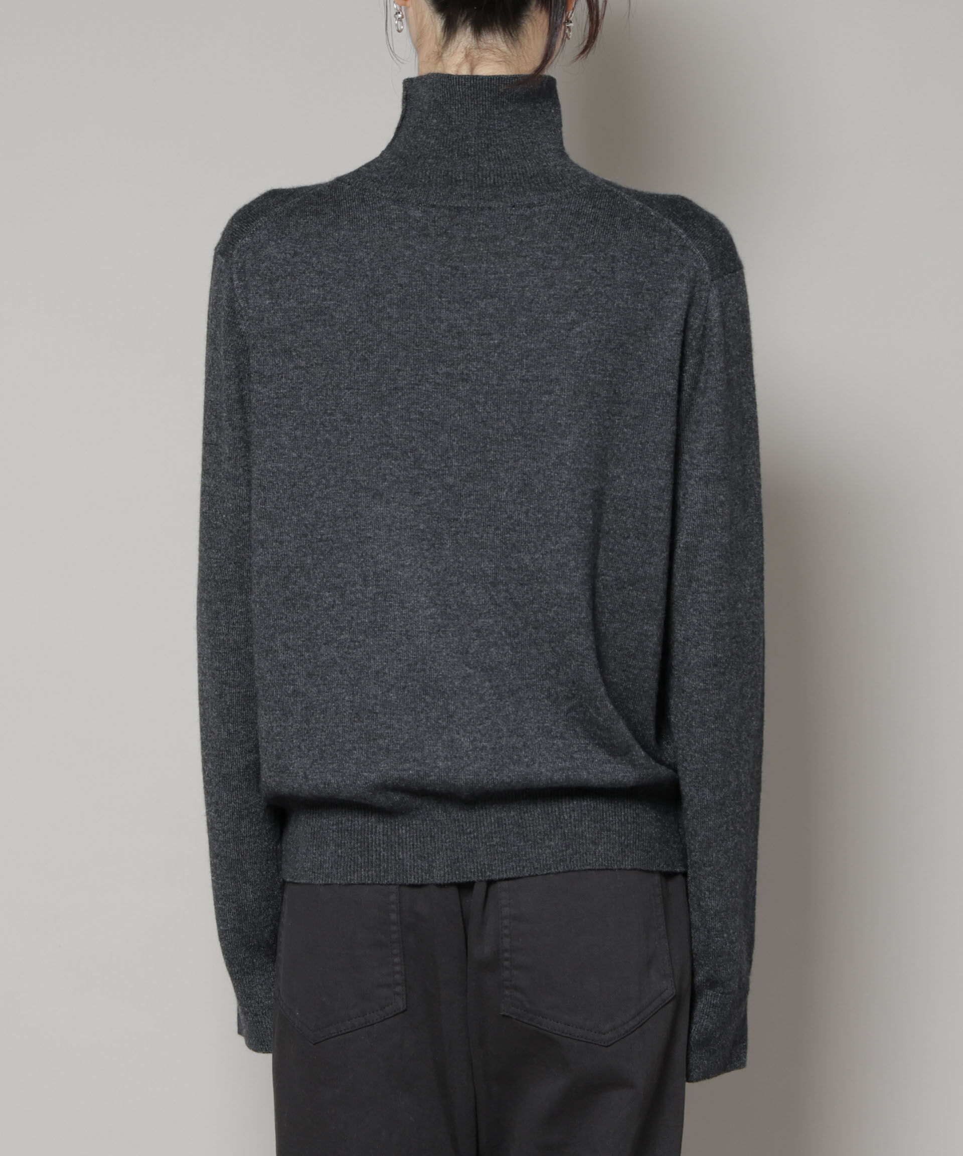 nano･universe「タートルネックカシミヤ混ニットプルオーバー」|ニット・セーター|