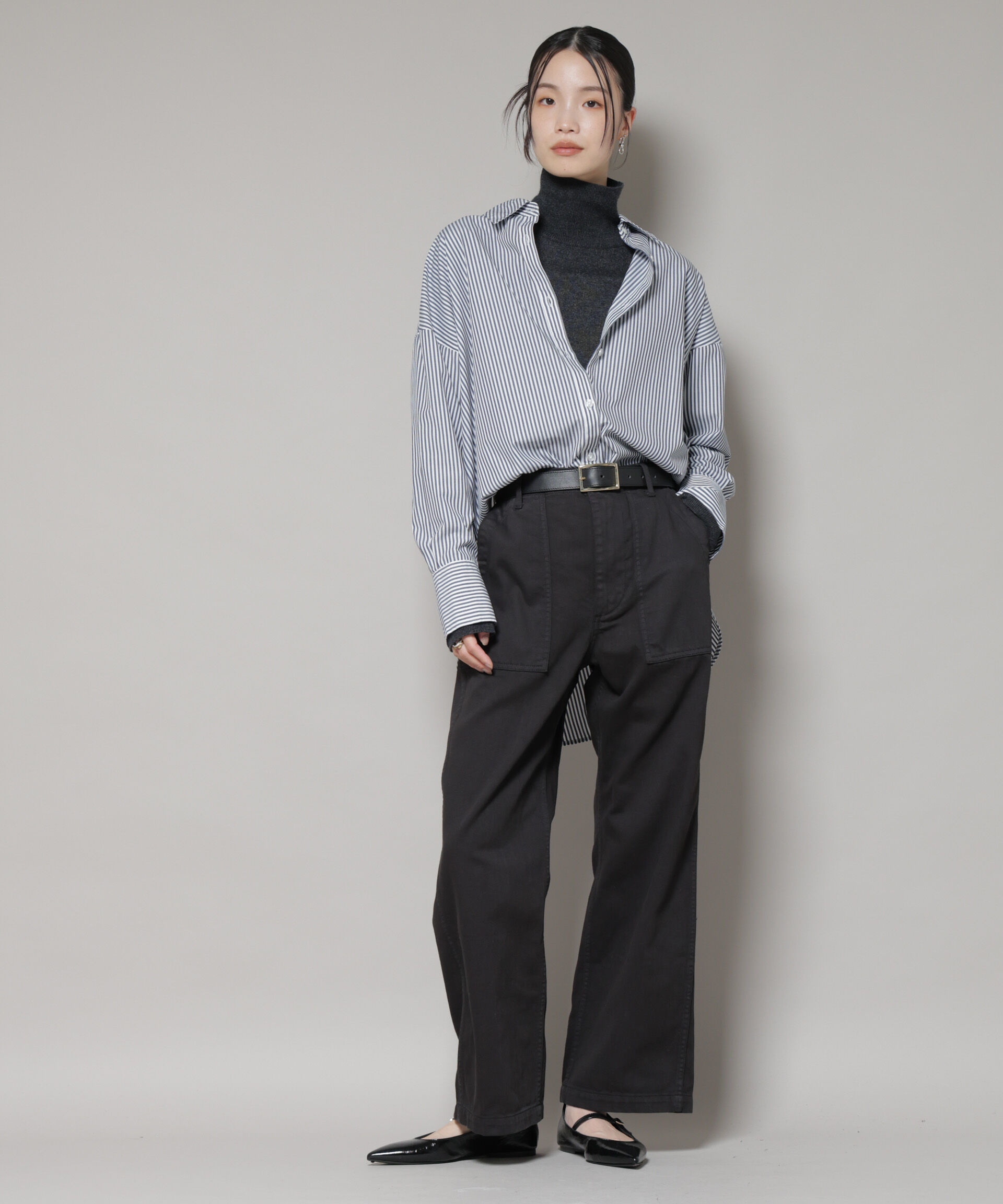 nano･universe「タートルネックカシミヤ混ニットプルオーバー」|ニット・セーター|