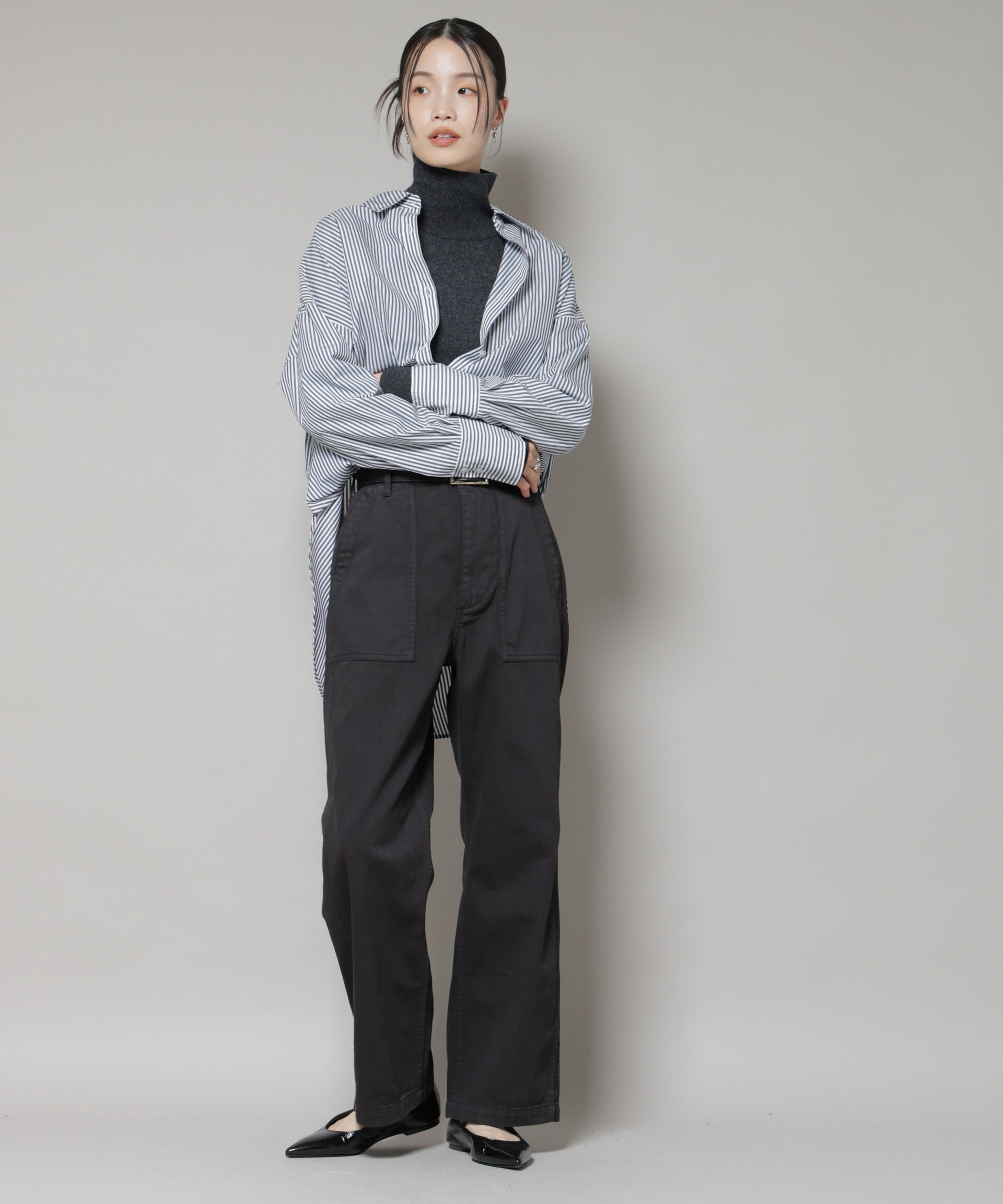 nano･universe「タートルネックカシミヤ混ニットプルオーバー」|ニット・セーター|