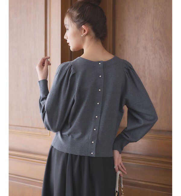 組曲「【前後着用可】BOREROタックプルオーバー ニット」|ニット・セーター|