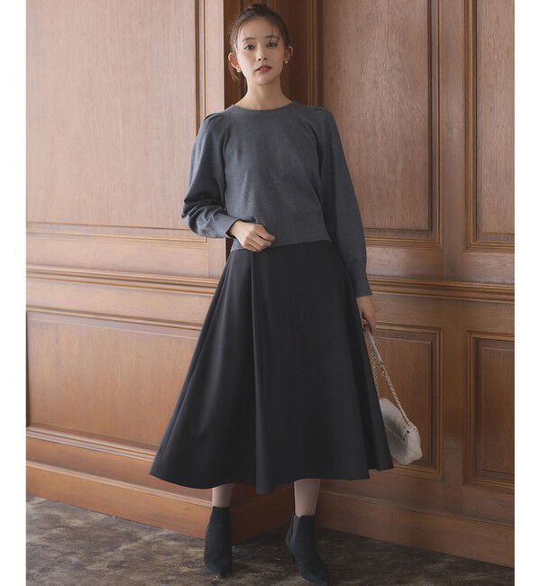 組曲「【前後着用可】BOREROタックプルオーバー ニット」|ニット・セーター|