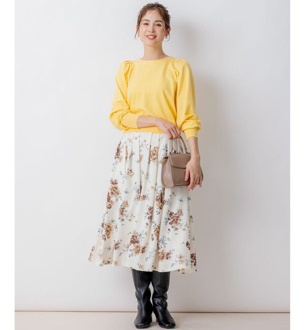 組曲「【前後着用可】BOREROタックプルオーバー ニット」|ニット・セーター|