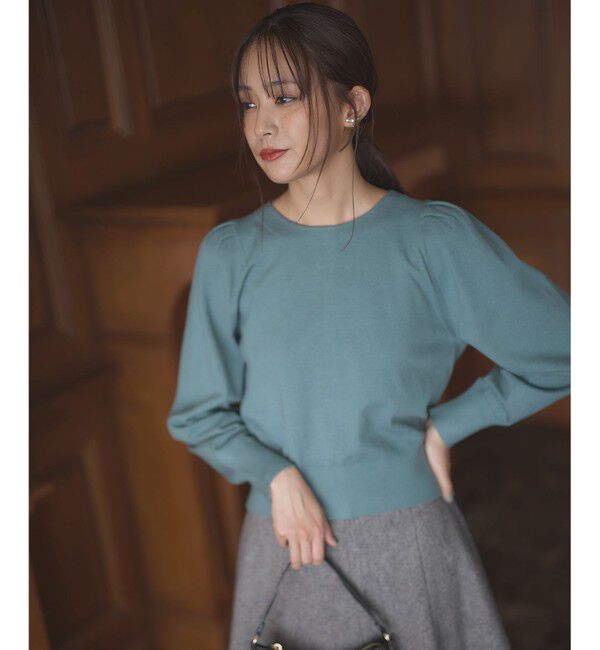 組曲「【前後着用可】BOREROタックプルオーバー ニット」|ニット・セーター|