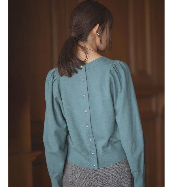 組曲「【前後着用可】BOREROタックプルオーバー ニット」|ニット・セーター|