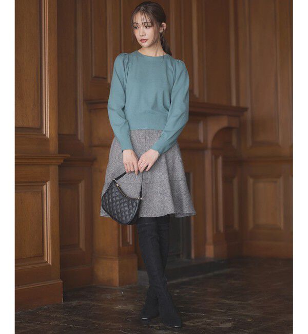 組曲「【前後着用可】BOREROタックプルオーバー ニット」|ニット・セーター|