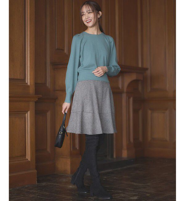 組曲「【前後着用可】BOREROタックプルオーバー ニット」|ニット・セーター|