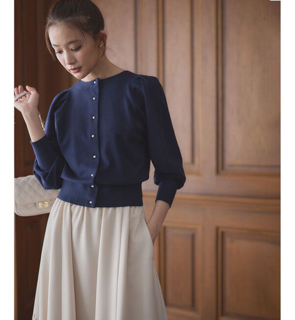 組曲「【前後着用可】BOREROタックプルオーバー ニット」|ニット・セーター|