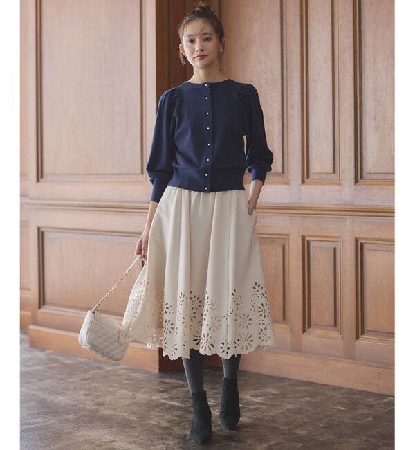 組曲「【前後着用可】BOREROタックプルオーバー ニット」|ニット・セーター|