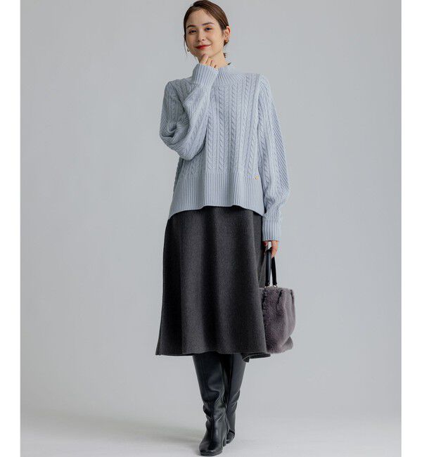 組曲「ニットフレア スカート」|スカート|