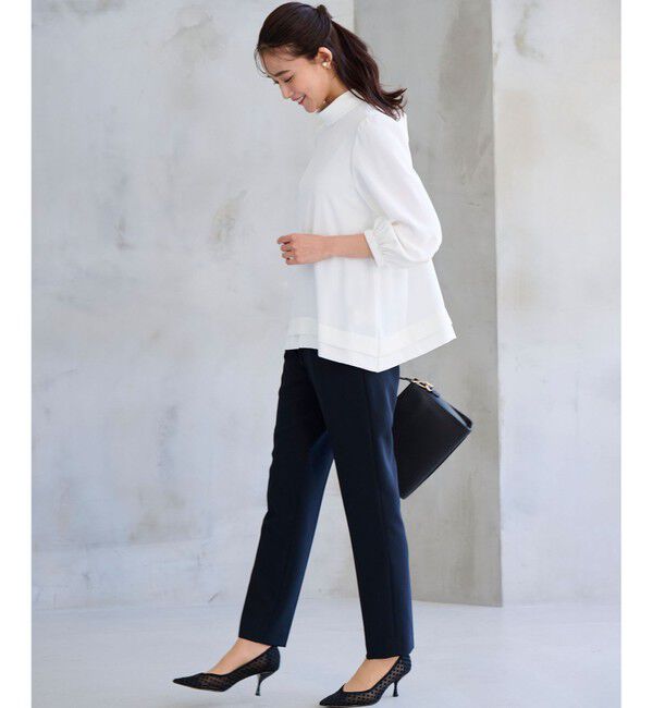 組曲「【KUMIKYOKU NAVY】ジョーゼットシフォン2WAY ボウタイブラウス」|シャツ・ブラウス|