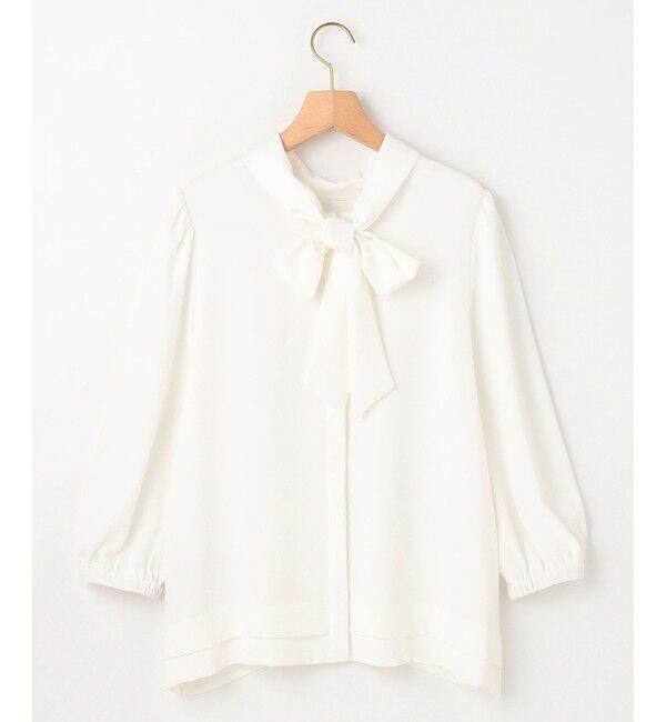 組曲「【KUMIKYOKU NAVY】ジョーゼットシフォン2WAY ボウタイブラウス」|シャツ・ブラウス|