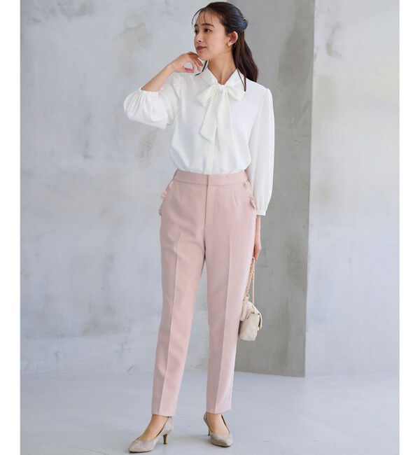 組曲「【KUMIKYOKU NAVY】ジョーゼットシフォン2WAY ボウタイブラウス」|シャツ・ブラウス|