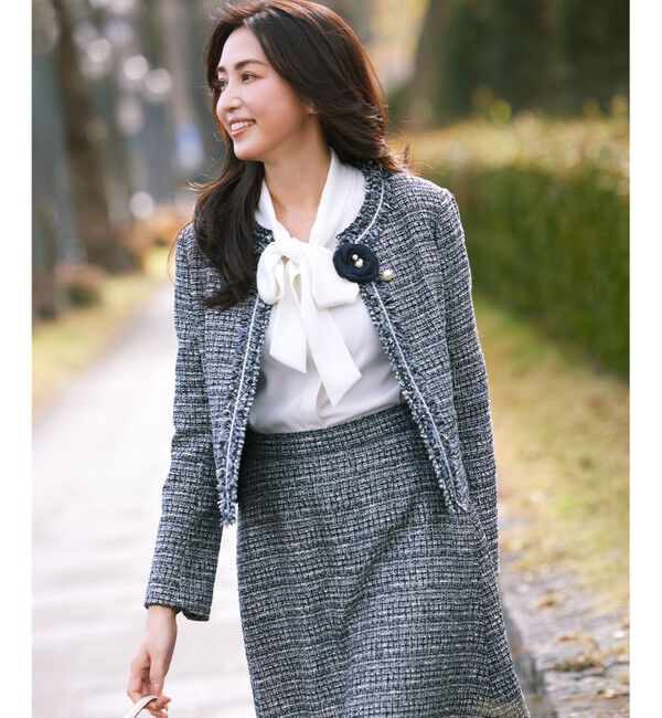 組曲「【KUMIKYOKU NAVY】ジョーゼットシフォン2WAY ボウタイブラウス」|シャツ・ブラウス|