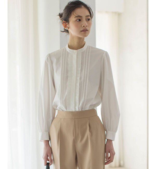 組曲「コットンタッチシャーティング ブラウス」|シャツ・ブラウス|