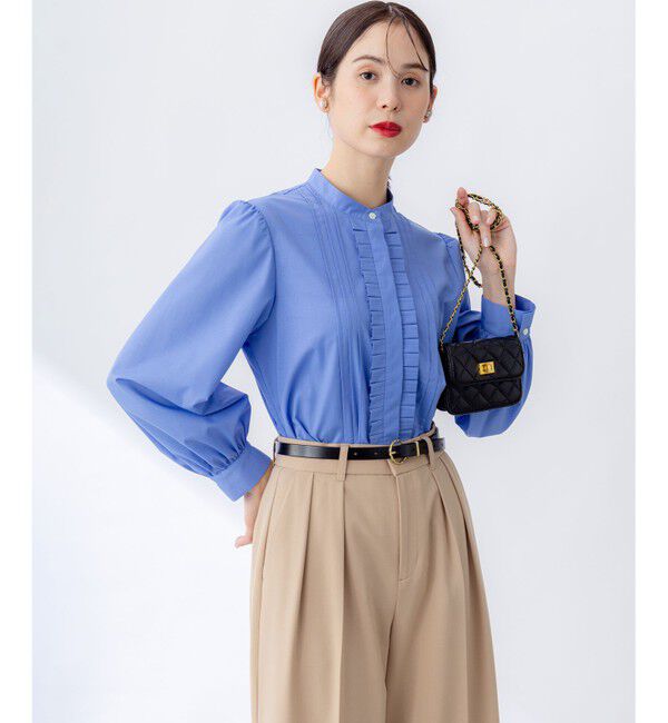 組曲「コットンタッチシャーティング ブラウス」|シャツ・ブラウス|