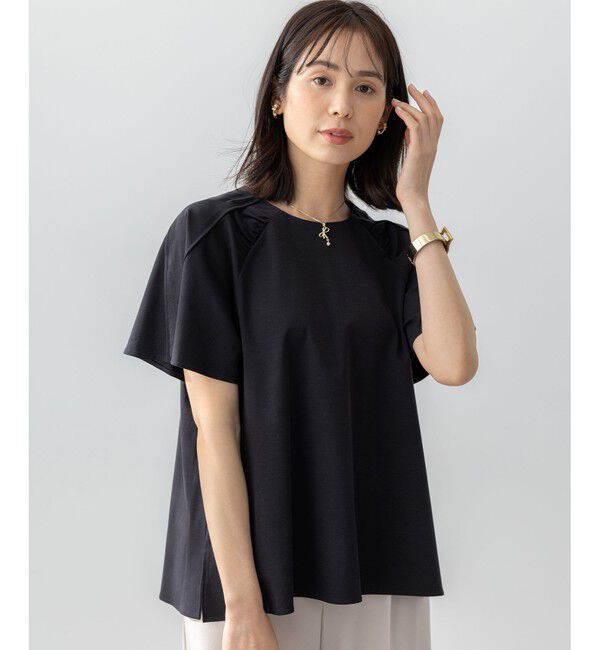 組曲「【WEB限定】スムースシルケット カットソー」|Tシャツ・カットソー|ブラック系