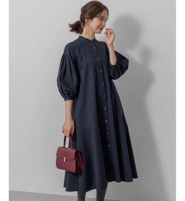組曲「コンパクトシャーティング ワンピース」|ワンピース|ネイビー系