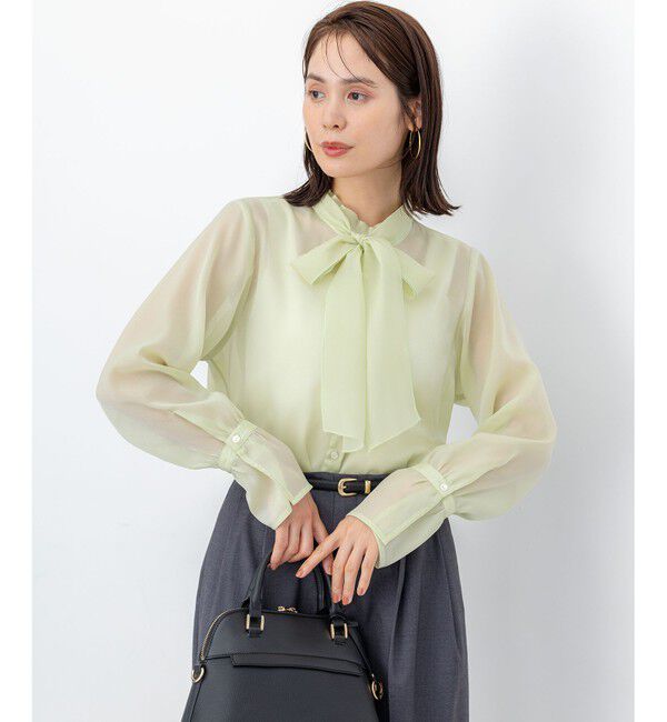組曲「【WEB限定】シャイニーオーガンボウタイ付き ブラウス」|シャツ・ブラウス|ﾗｲﾑｲｴﾛ