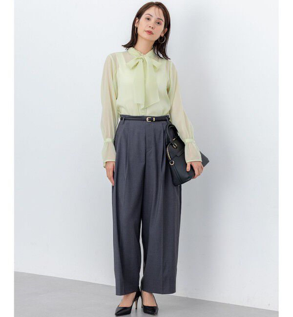 組曲「【WEB限定】シャイニーオーガンボウタイ付き ブラウス」|シャツ・ブラウス|