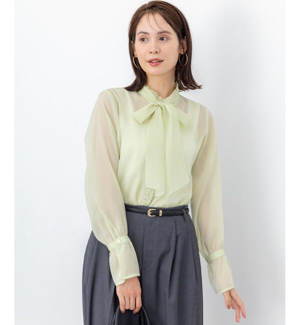組曲「【WEB限定】シャイニーオーガンボウタイ付き ブラウス」|シャツ・ブラウス|
