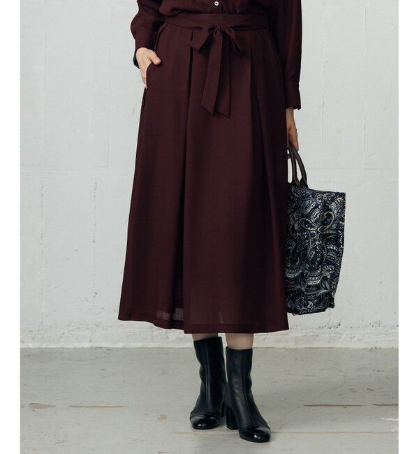 自由区「【カタログ掲載】TWハイツイストビエラ スカート」|スカート|ボルドー