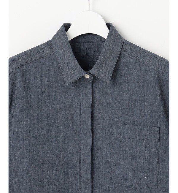 自由区「【セットアップ対応】ソフトリネンダンガリー シャツ」|シャツ・ブラウス|