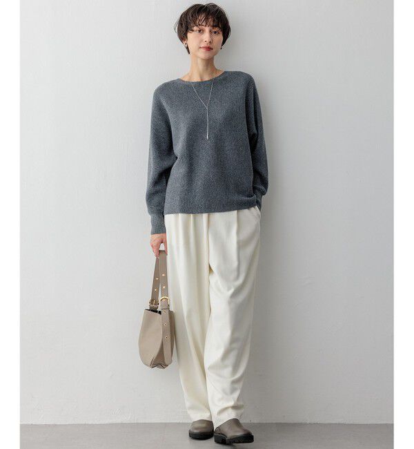 23区「ナチュラルストレッチサキソニー バレル パンツ」|その他|