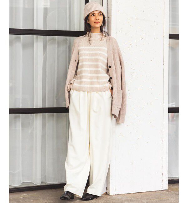 23区「ナチュラルストレッチサキソニー バレル パンツ」|その他|