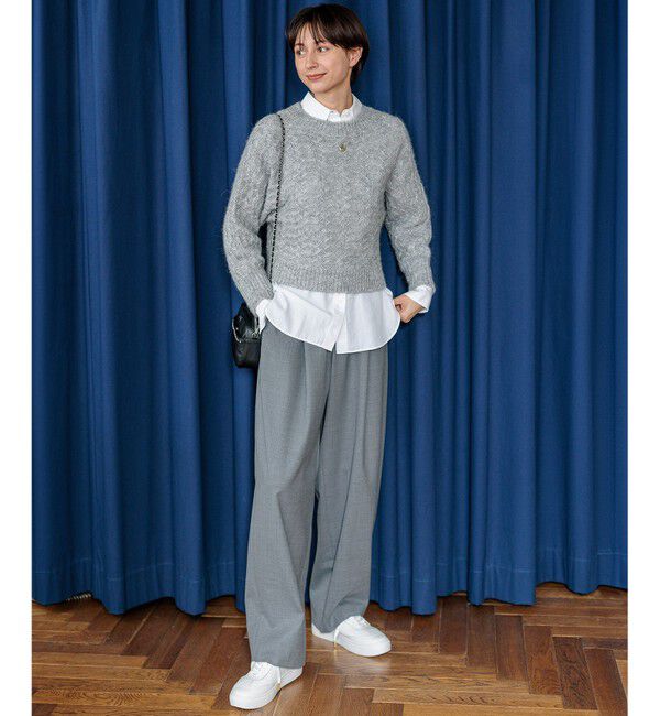 23区「ナチュラルストレッチサキソニー バレル パンツ」|その他|