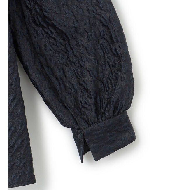 23区「【洗える】エクラジャカード ペプラム ブラウス」|シャツ・ブラウス|