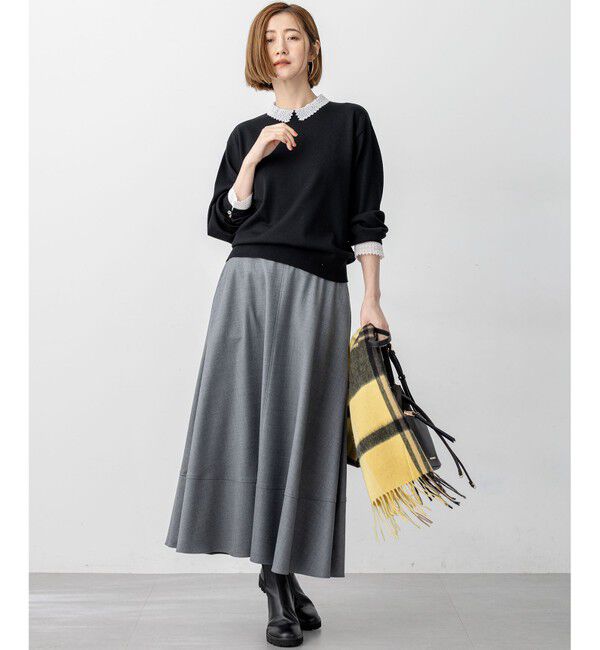 23区「【セットアップ対応】TWサキソニー フレア スカート」|スカート|