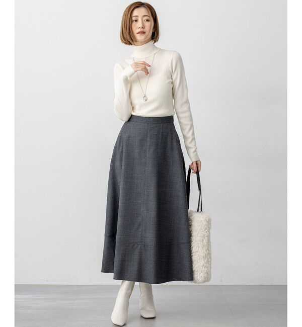 23区「【セットアップ対応】TWサキソニー フレア スカート」|スカート|