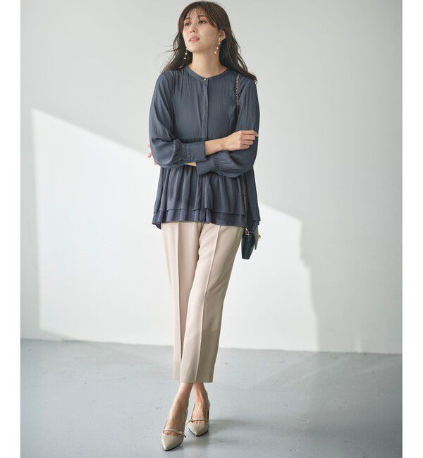 ANY SIS「【接触冷感・UVカット・速乾】コンフォートビューティサテン パンツ」|その他|