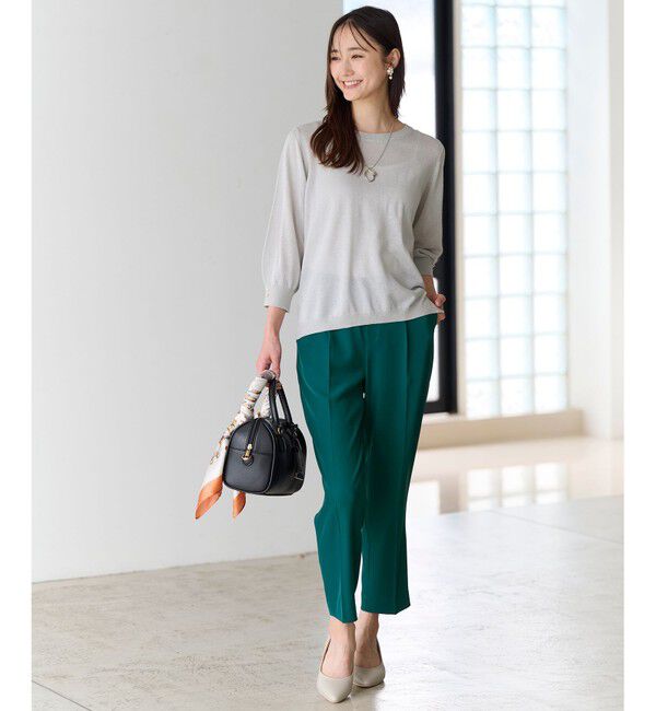 ANY SIS「【接触冷感・UVカット・速乾】コンフォートビューティサテン パンツ」|その他|