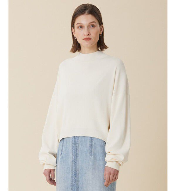 BEIGE,「LAURA / クロップドトップス」|ニット・セーター|Ecru