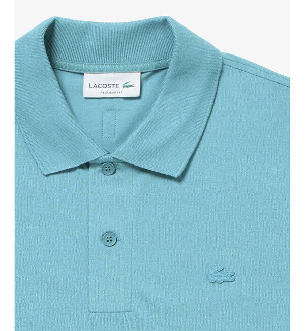 LACOSTE「オーガニックコットン ワントーンストレッチ鹿の子ポロシャツ」|ポロシャツ|