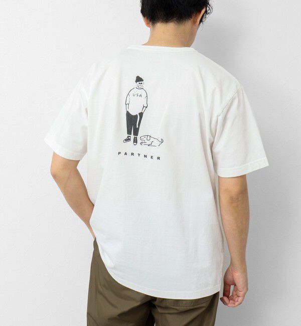 NOLLEY'S goodman「【BARNS OUTFITTERS】別注タフネックT PARTNER 25SS」|Tシャツ・カットソー|ホワイト