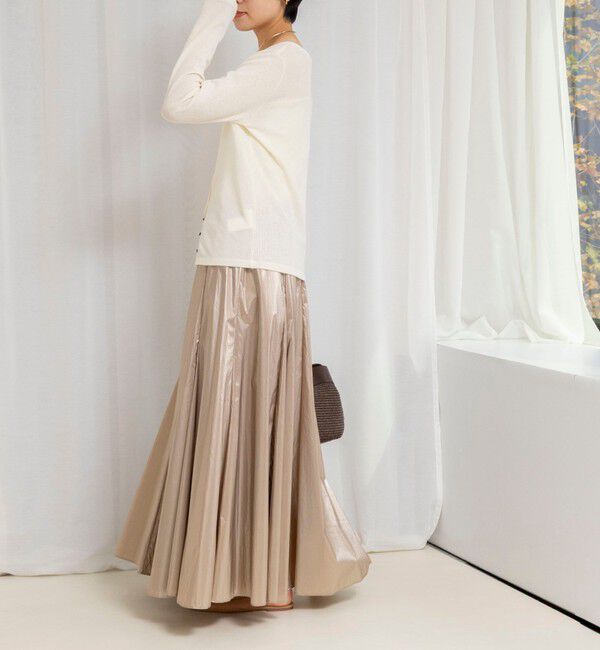 NOLLEY'S「45th limited editionウォッシャブルメタリックマチ入りマキシスカート」|スカート|