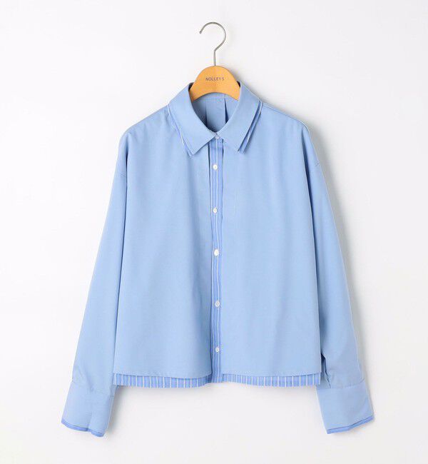NOLLEY'S「ウォッシャブルレイヤード風ショート丈シャツ」|シャツ・ブラウス|