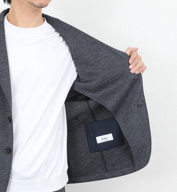 NOLLEY'S goodman「《ビジカジ/セットアップ対応》シャークジャージ イージーJK 26SS」|テーラードジャケット|