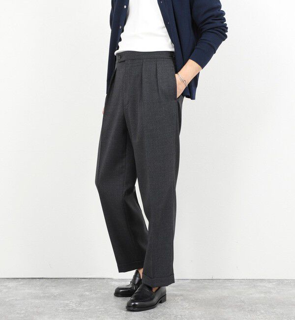 NOLLEY'S goodman「ウォッシャブルウールワイドスラックス 26SS」|スラックス|