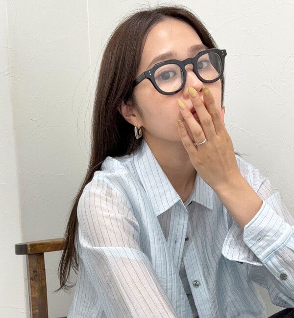 fredy emue「【haruセレクト】ブラック太フレームメガネ」|メガネ|