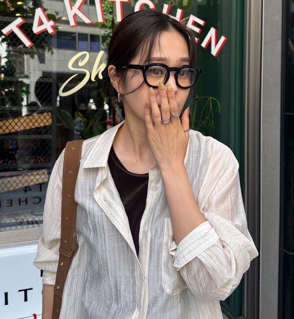 fredy emue「【haruセレクト】ブラック太フレームメガネ」|メガネ|