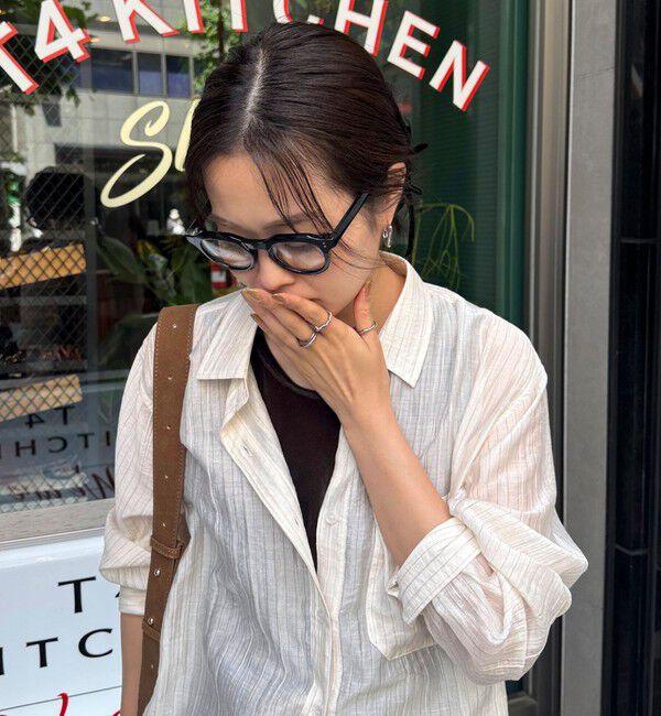 fredy emue「【haruセレクト】ブラック太フレームメガネ」|メガネ|