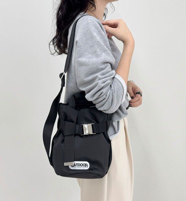 fredy emue「【OUTDOOR PRODUCTS /アウトドアプロダクツ】2wayベルトトートバッグ SS」|ショルダー・メッセンジャー|ブラック