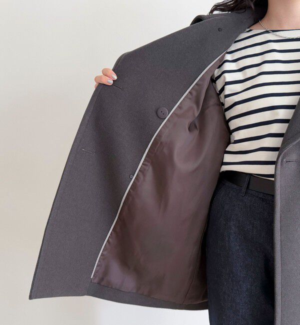 fredy emue「【リバイバル/新色追加】ウール混ミドル丈Pコート」|ピーコート|